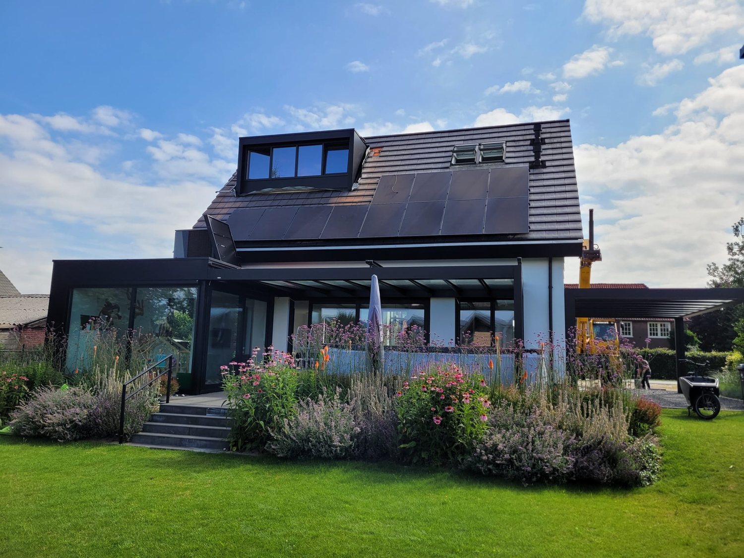 Het opgeleverde woonhuis in Malden